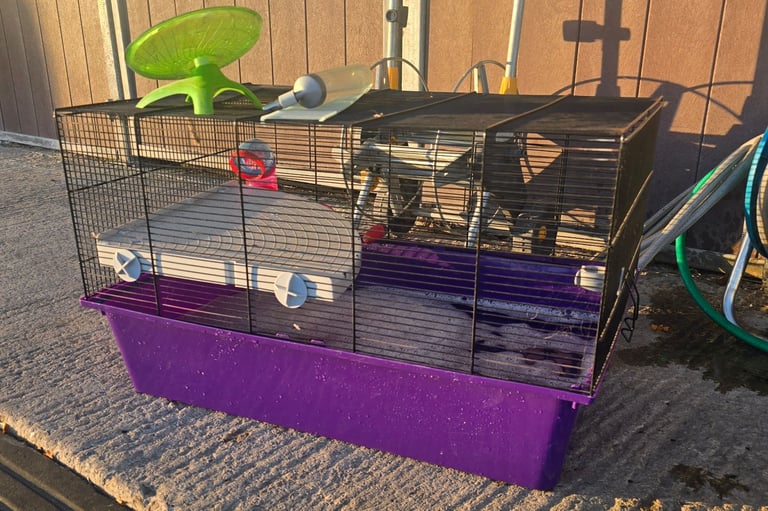 Hamster cage & accessories & bedding 