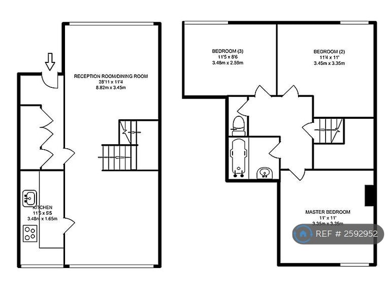 3 bedroom flat in John Parker Square, London, SW11 (3 bed) (#2592952)