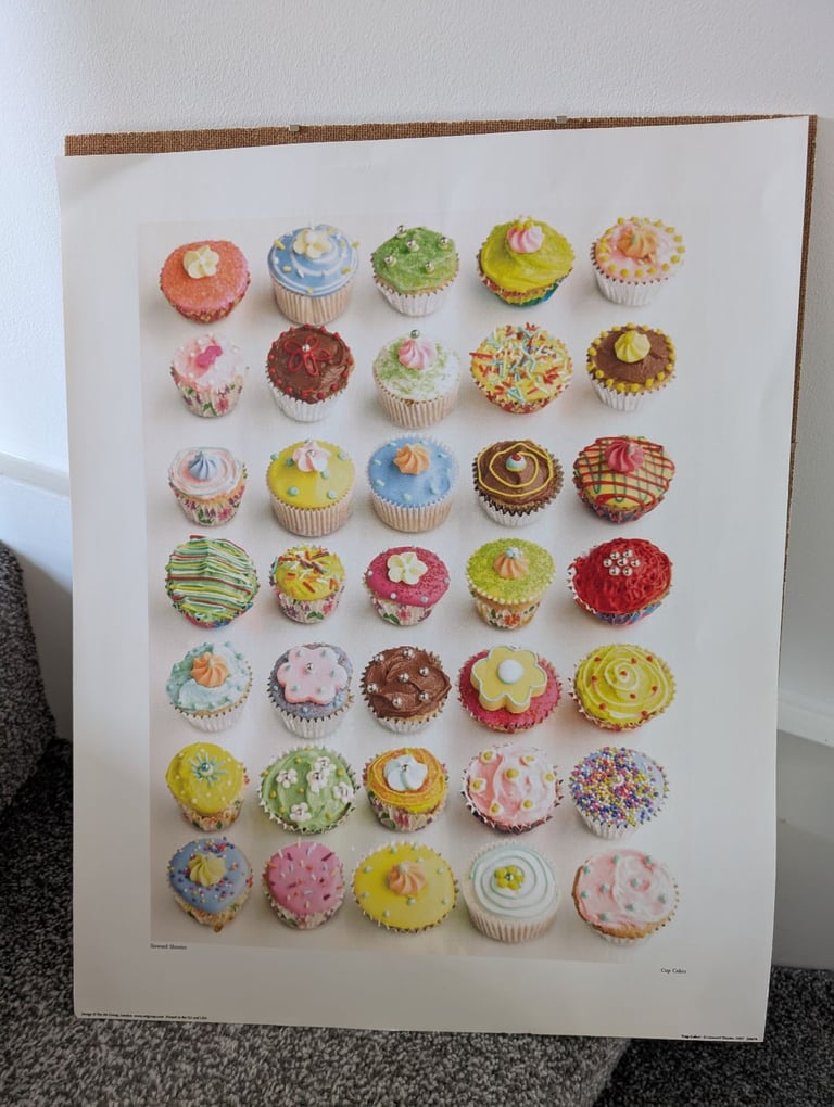 Large Cupcakes Print (no glass frame)