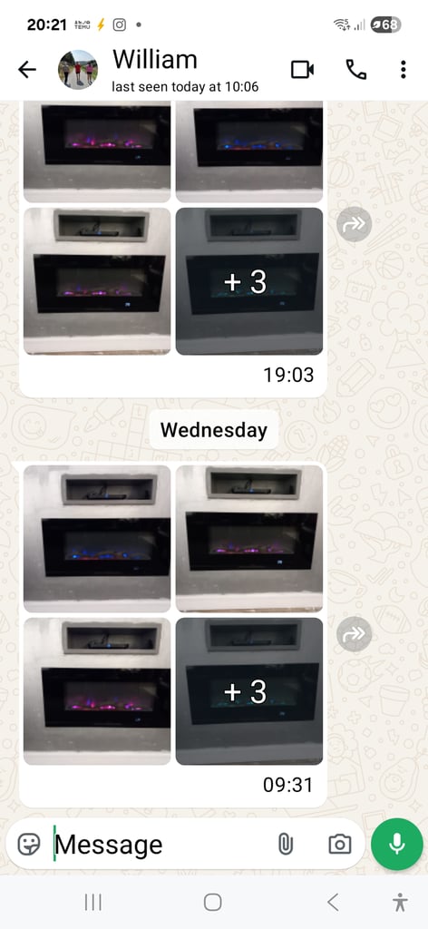 image for Remote control electric fire like new 