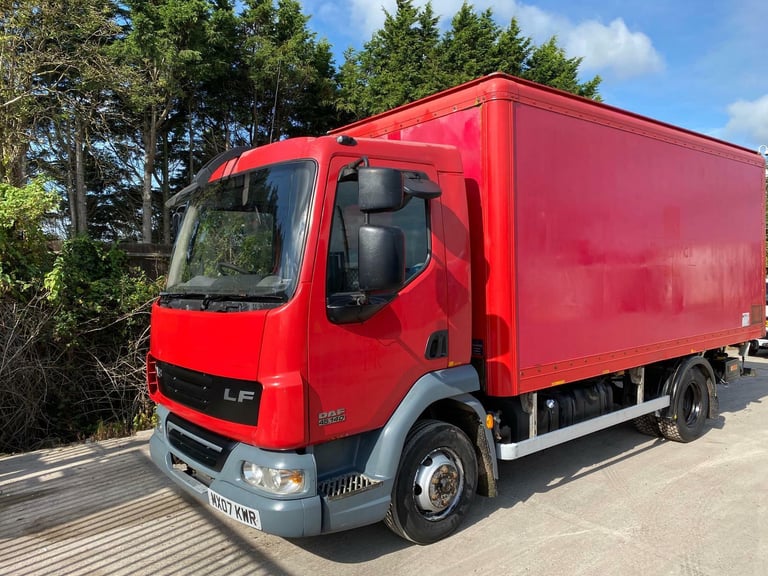 2007 DAF LF45,140 GRP BOXVAN 7.5 TON MANUAL GEARS TAIL-LIFT 1 OWNER POST OFFICE