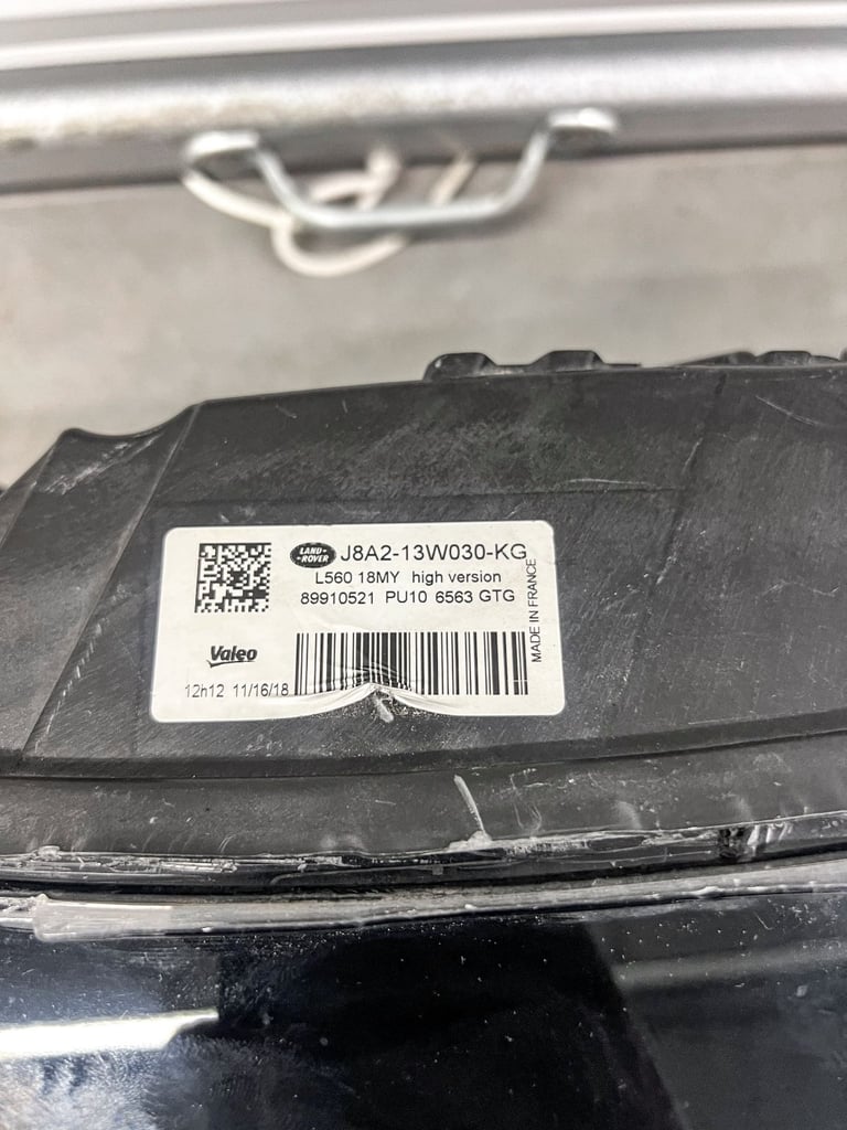 GENUINE Range Rover Velar L560 2017-24 LED Headlight Left J8A2-13W030-AF