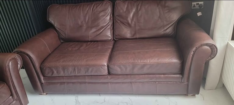 image for Mark & Spencer leather sofa setty  3 seater +1 seater Collection only