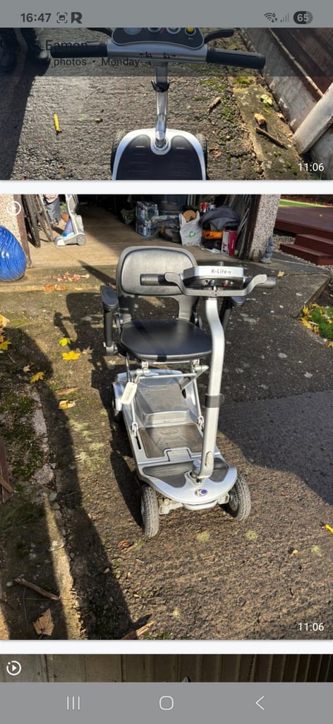 Kymco lightweight folding scooter 