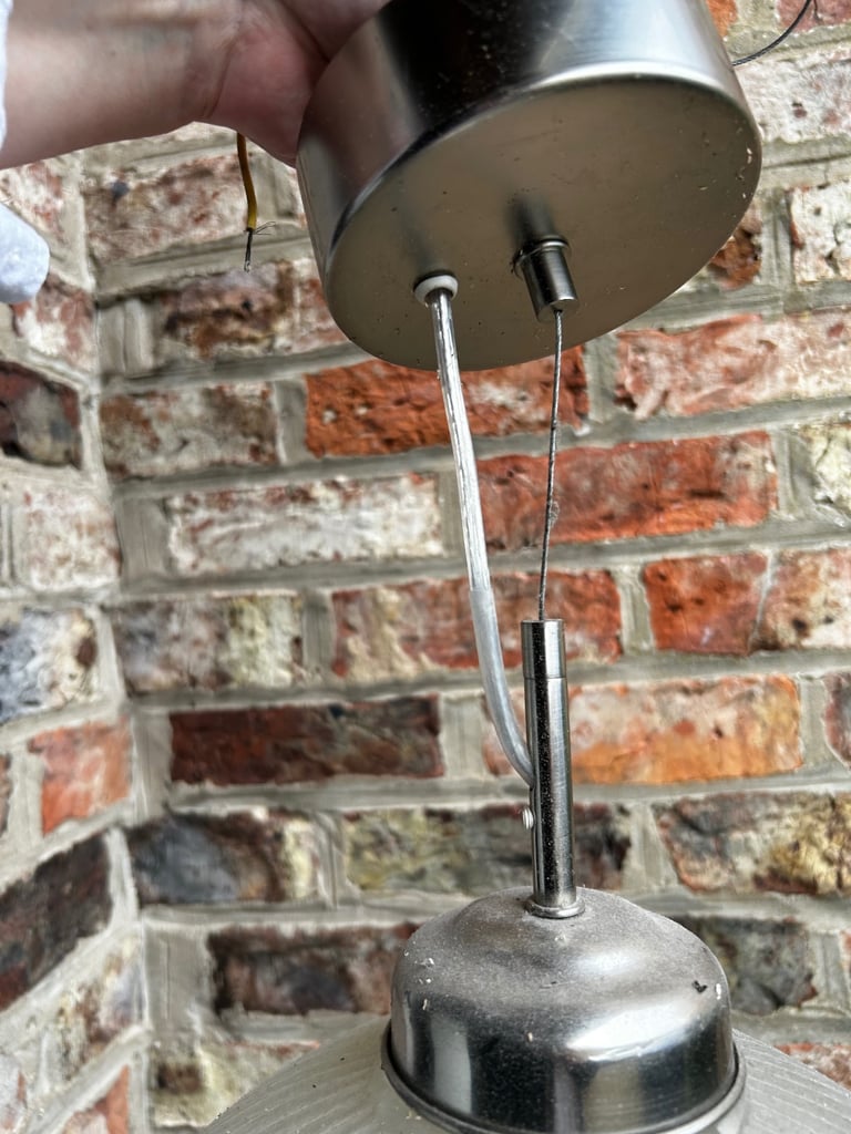 Glass vintage style ceiling pendant light 