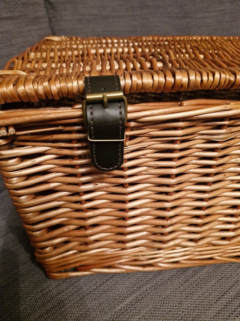 Wicker hamper or picnic basket