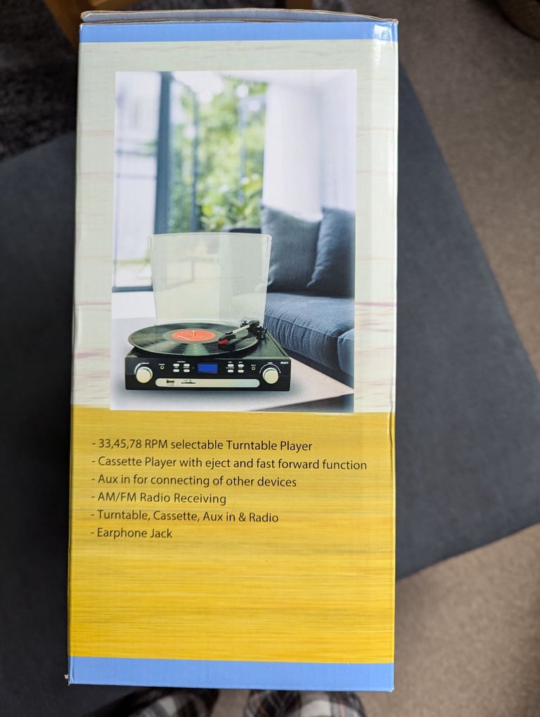 Audiosonic Record Player/Cassette/Usb M32 Black