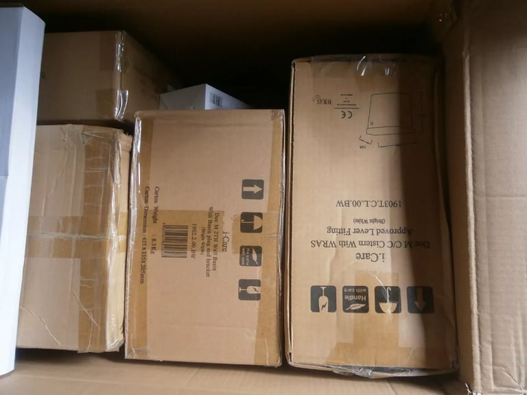 Disabled 1900R.C.L.B i.Care DOCM C/C Lever Handle with Rimless WC Pan (Blue Rail & Seat