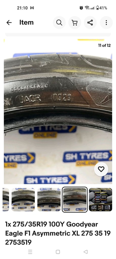 Goodyear Eagle 275/35 r19 