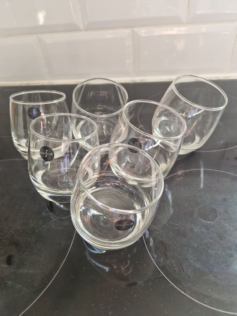 image for 6 rotating whiskey glasses