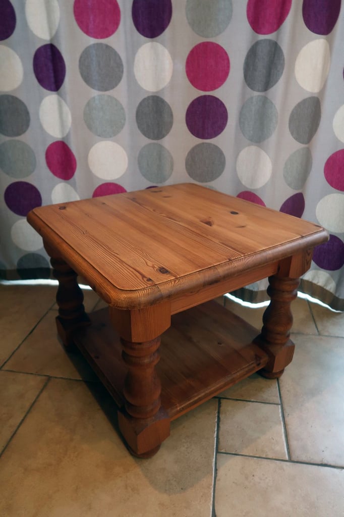 Solid Pine Square Coffee Table