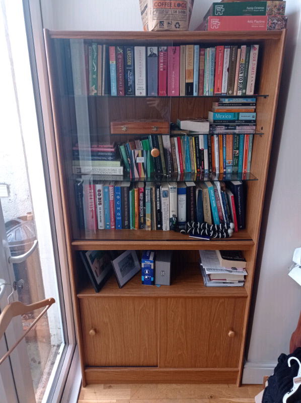 Book case with glass doors