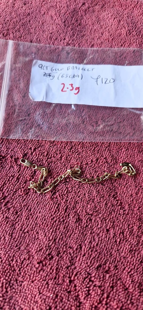 9ct carat gold bracelet 