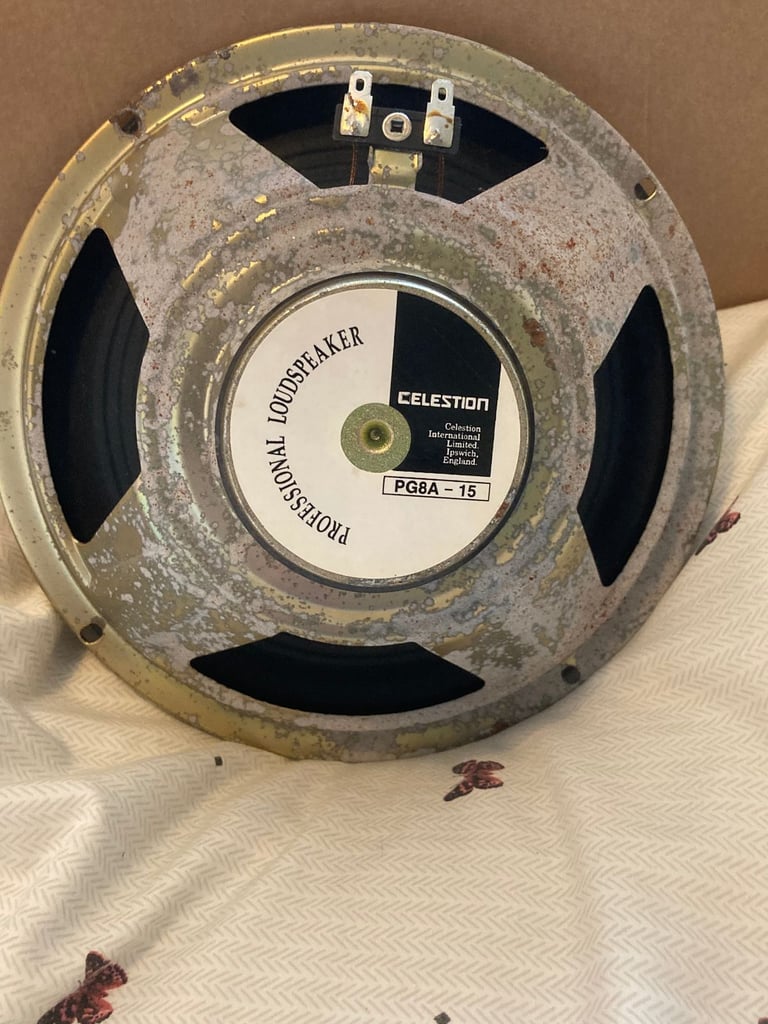 image for @@  CELESTION 8 INCH GUITAR AMP SPEAKERS X 3.. ALL GOOD.. 15 WATTS AND 8 OHMS EACH  @@