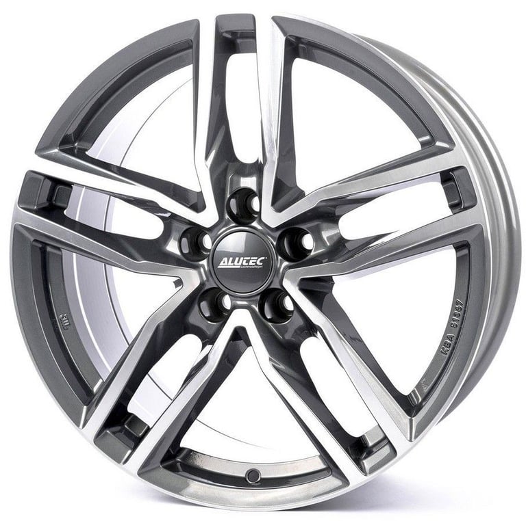 JAGUAR XF 4X 20'' ALUTEC IKENU GRAPHITE GREY POLISHED NEW ALLOY WHEELS