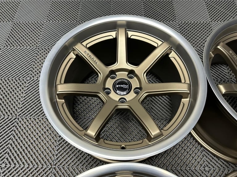 18" Inch Strom DS15 Drift Wheels 5x114.3 Nissan silvia skyline RX7 MX5 R32 R33 lexus IS200