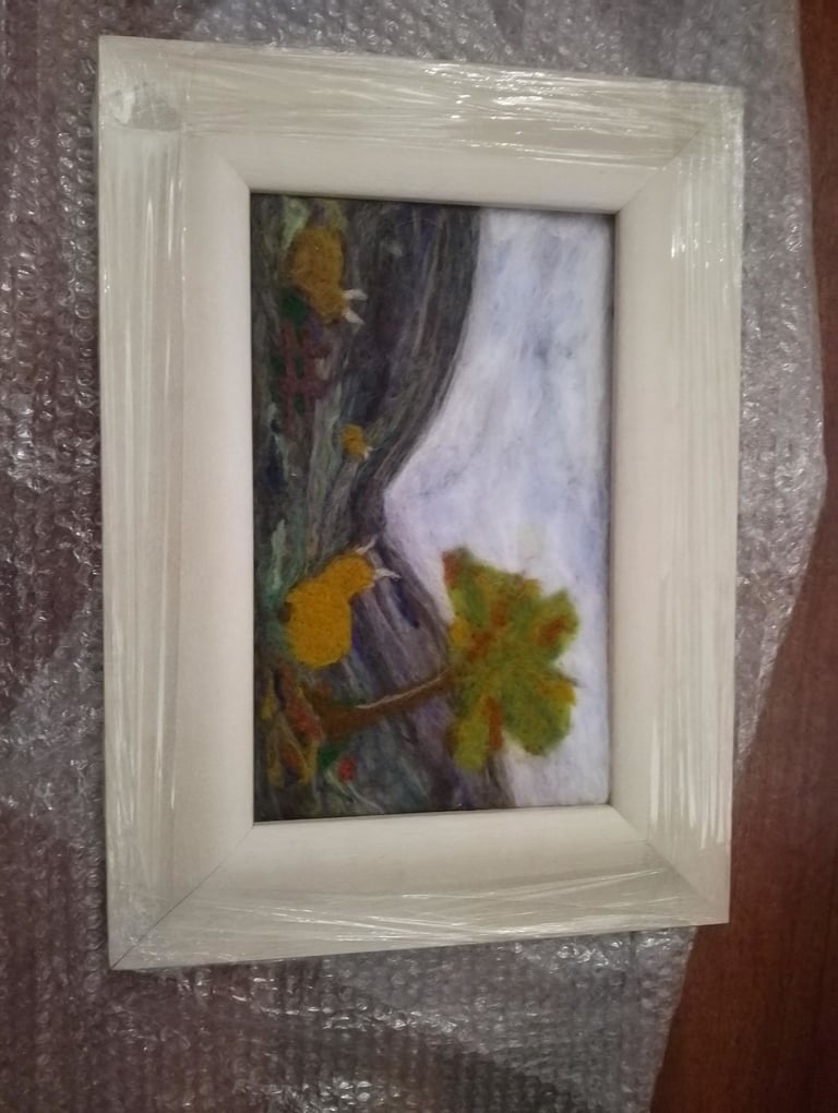 image for Highland cow handcrafted picture 