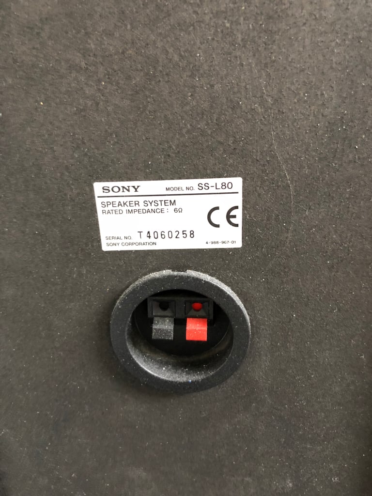 Pair of Sony Speakers SS-L80