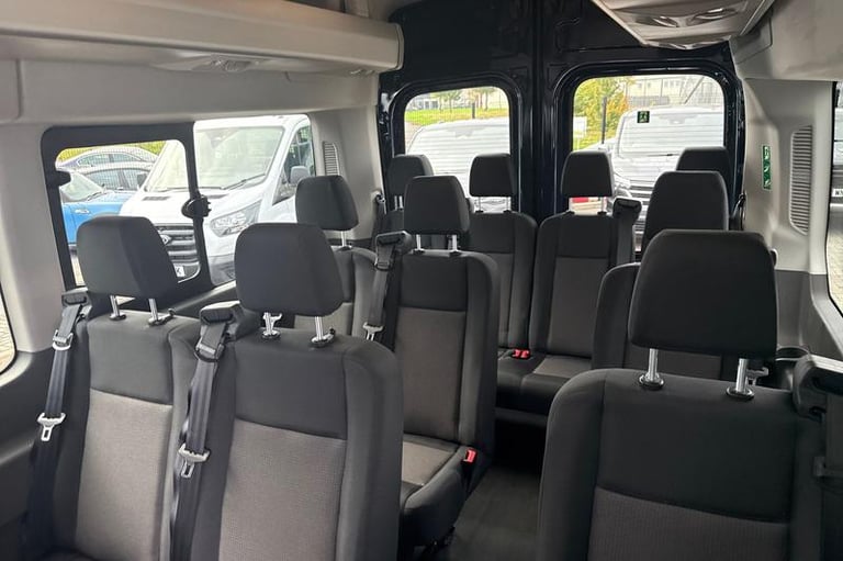 2025 Ford Transit 460 Leader L4 H3 ELWB High Roof 17 Seater Minibus RWD 2.0 EcoBlue 165ps, AI Min...