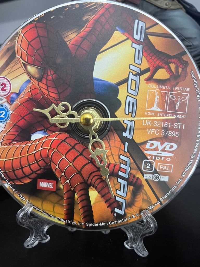 Spiderman DVD Clocks & dvd box