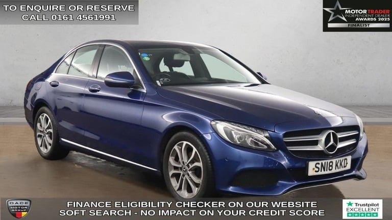 2018 Mercedes-Benz C Class 1.6 C200d Sport Saloon 4dr Diesel G-Tronic+ Euro 6 (s/s) (136 ps) Salo...