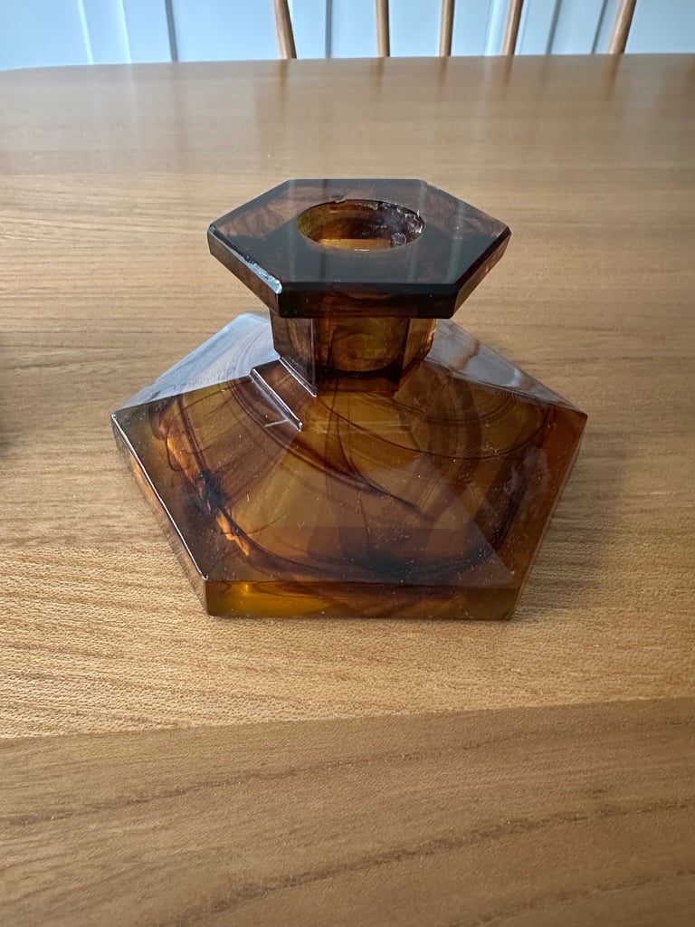 Davidson Cloud Glass candlestick holders
