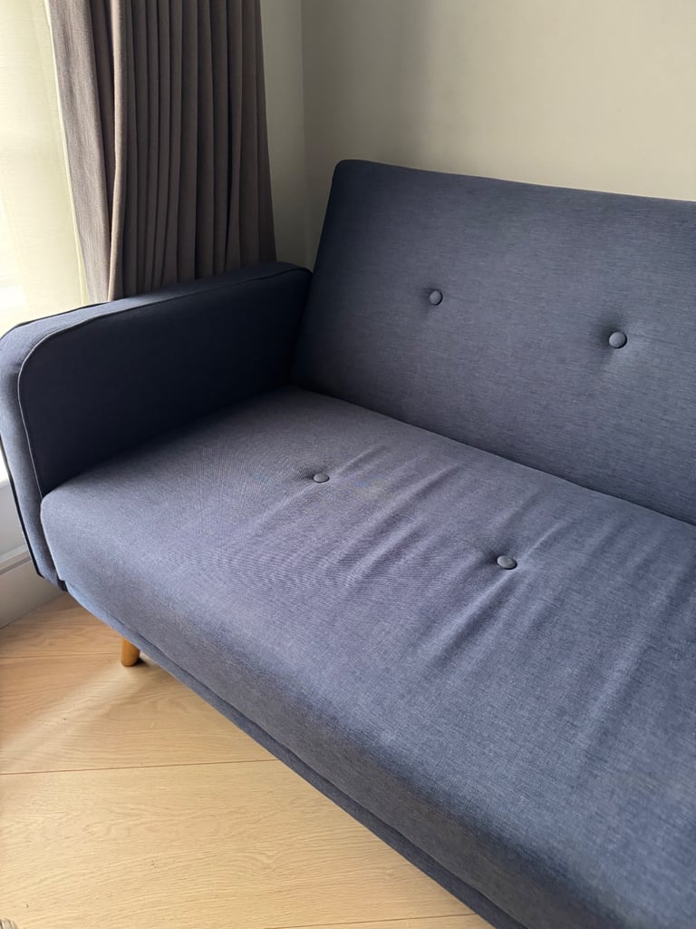 Chou Click Clack Sofa Bed, Quartz Blue