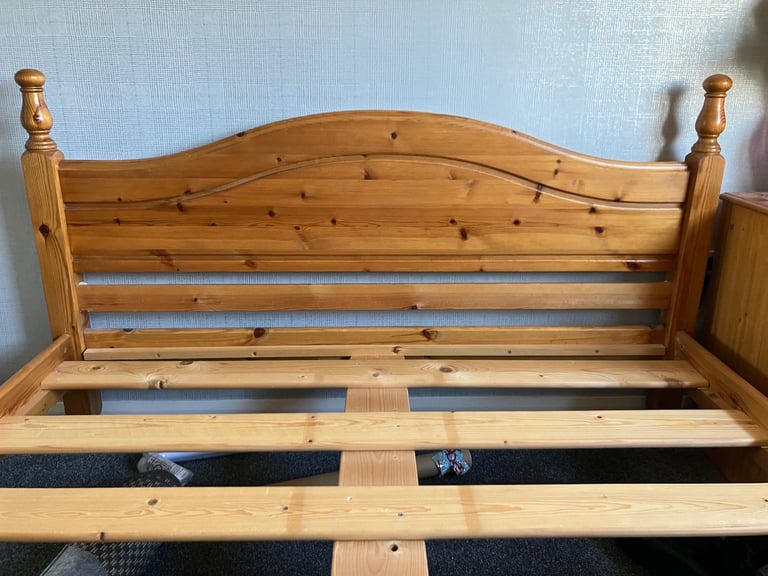 King Sized Pine Bed Frame
