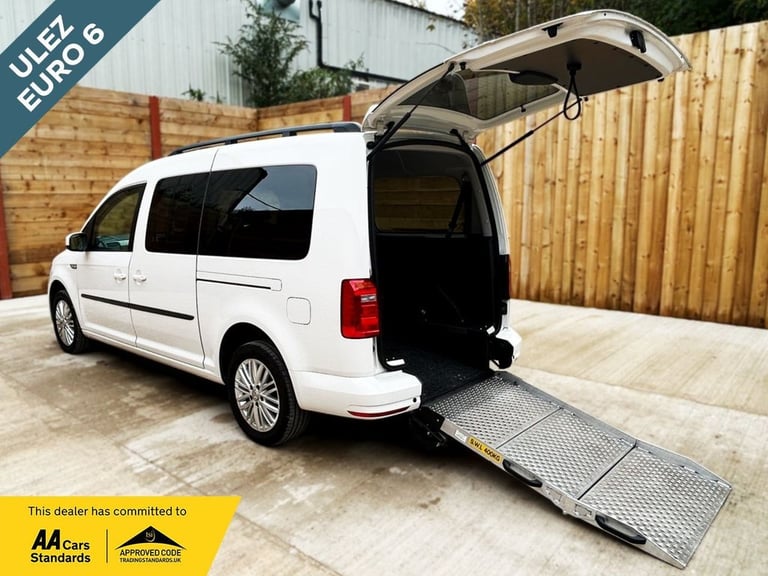 2019 Volkswagen Caddy Maxi Life 5 Seat Wheelchair Accessible Disabled Access Vehicle WAV MPV Dies...