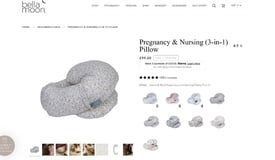 Bella Moon Pregnancy & Nursing (3 in 1) Pillow: Brand new!