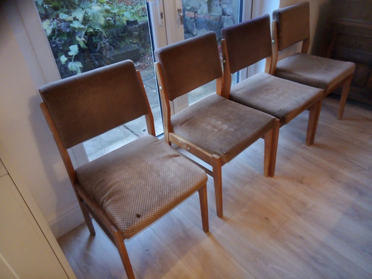 image for Set of 4 dining room chairs, free to collect.