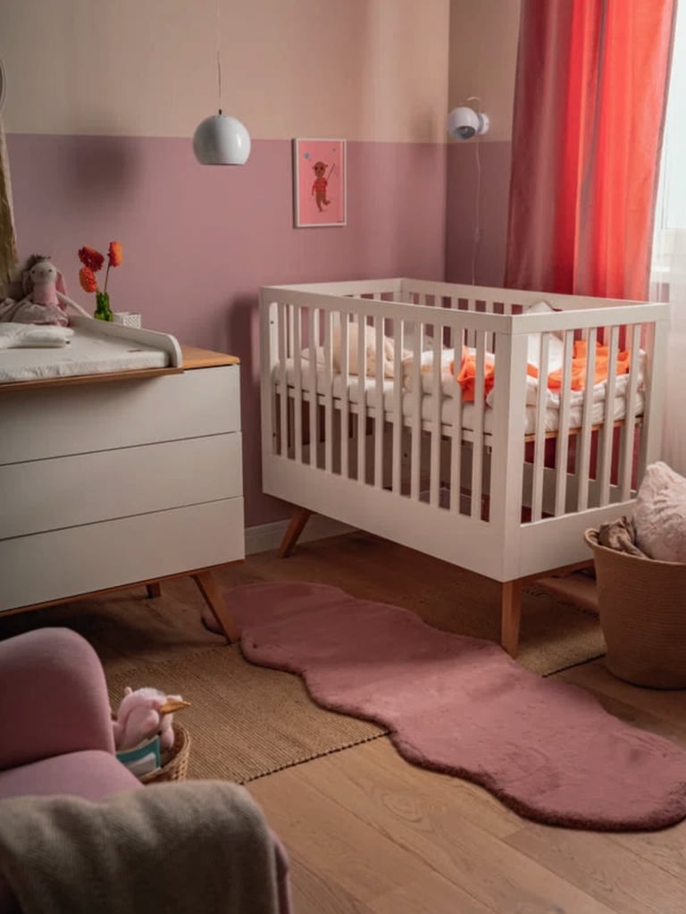 Luxury Cot Bed By Isabelle & Max + Mattress Size 60 x 120 cm