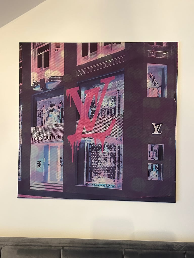 Lv inspired canvas