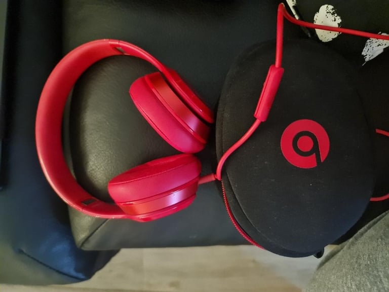 Beats Solo 2 Red Wired Headphones