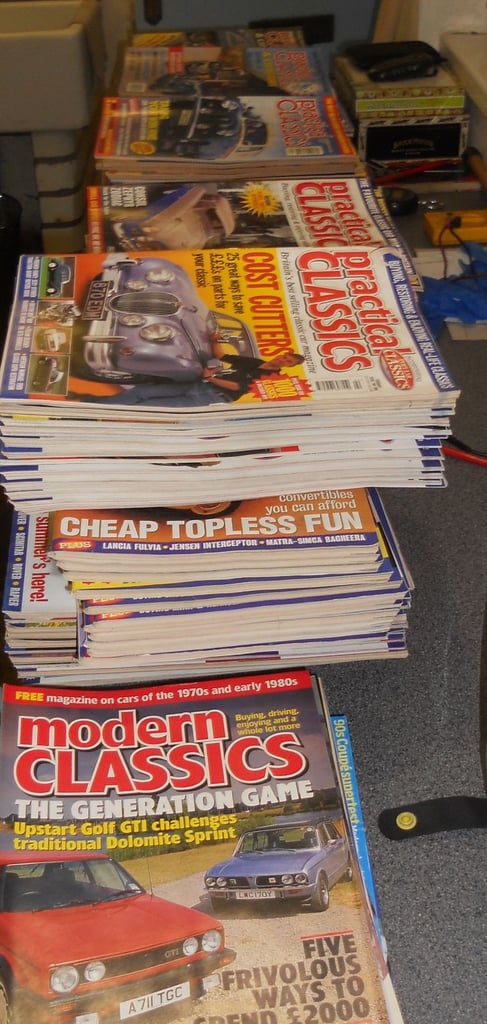 Practical Classics Car restoration Magazines. 1984 to 2014 Good condition