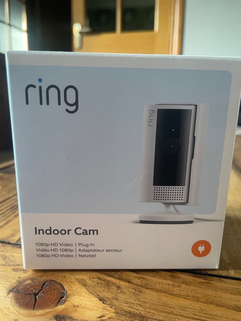 NEW Ring Indoor Camera 1080p HD Video Plug In