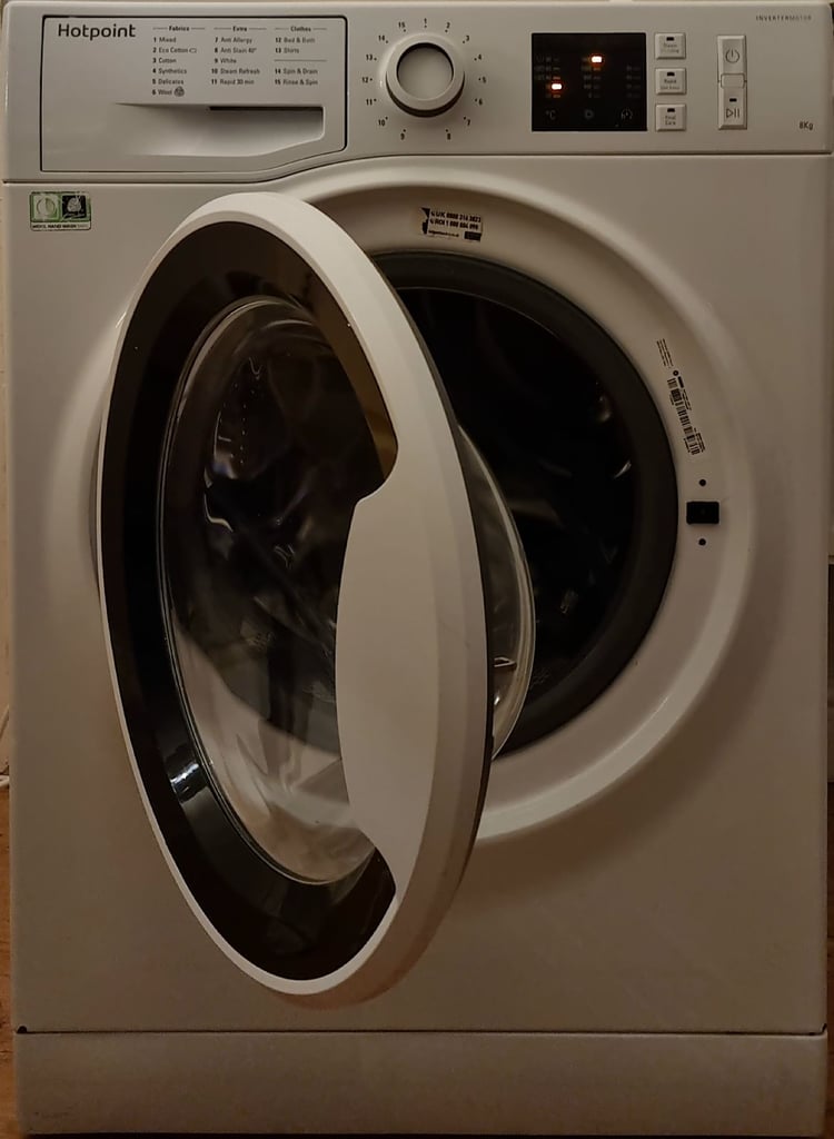 8kg Hotpoint inverter motor washing machine 