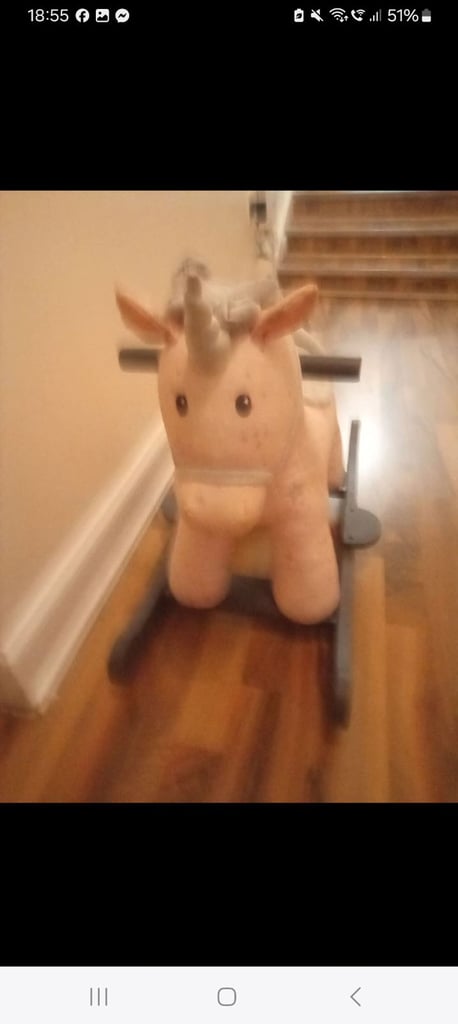 Unicorn rocking horse