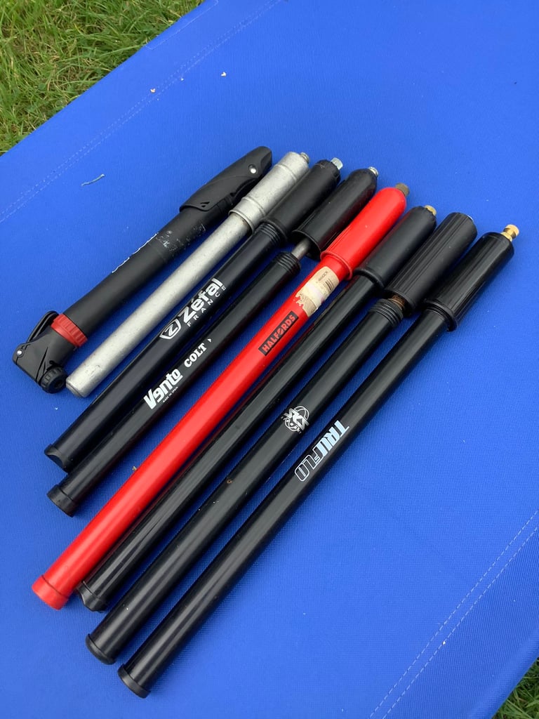 Variety of different types of hand pumps 