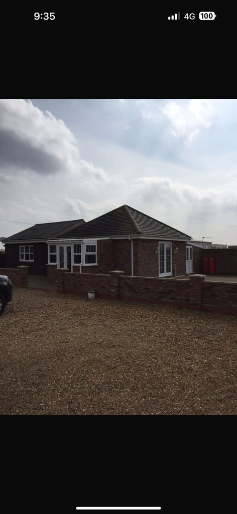 2 bed Bungalow with land for rent 