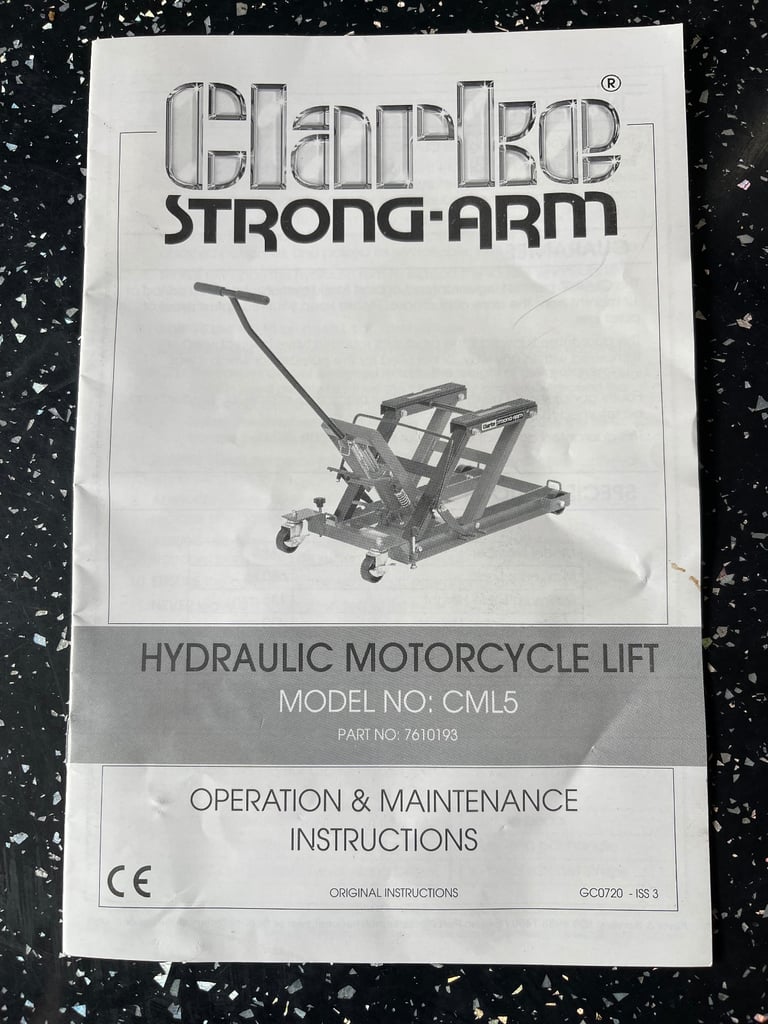 Motorcycle hydraulic lift