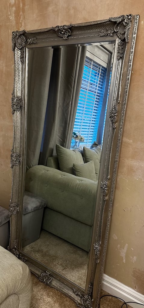 Silver vintage mirror