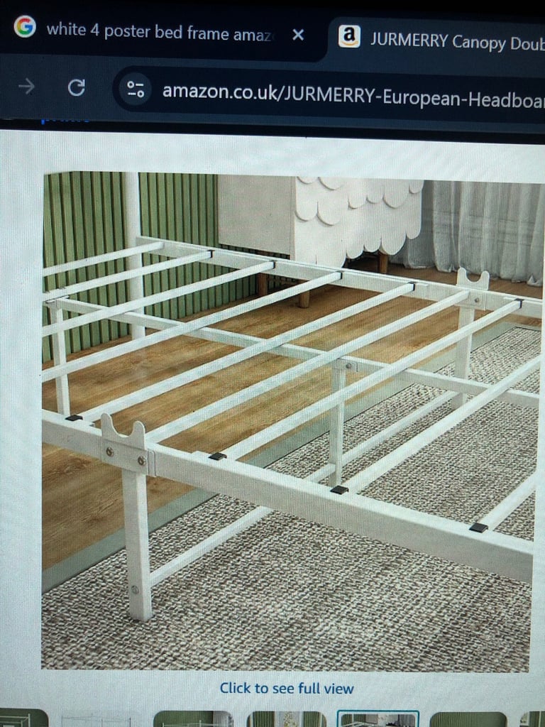NEW White 4 poster bed frame £40