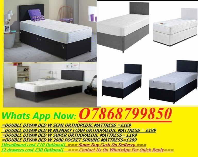 Double/Small Double Divan Bed Bases in BurnhamonCrouch, Essex Gumtree