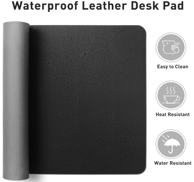 Office Desk Pad Protector, Mouse Pad, Non-Slip PU Leather BRAND NEW CLEARANCE