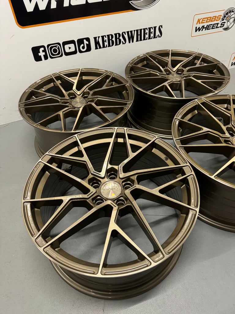  19" AUDI RIVIERA RF106 ALLOY WHEELS A4 A3 A6 A7 A8 S4 S3 S6 RS4 RS3 MK2 TT MK3 TT Q3 Q5