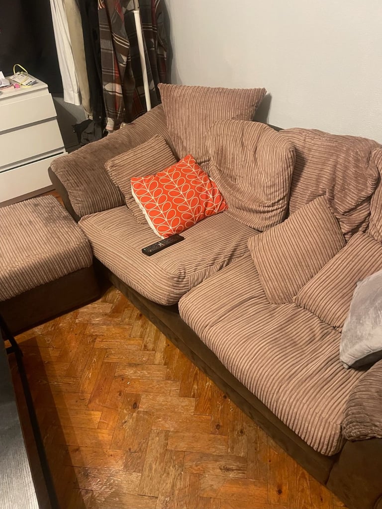 image for Comfy sofa with footstool
