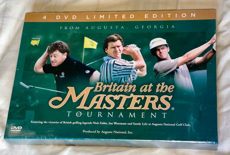 image for Golf Gift Set DVD Britain at the Masters Tournament BRAND NEW *Postage Available* 