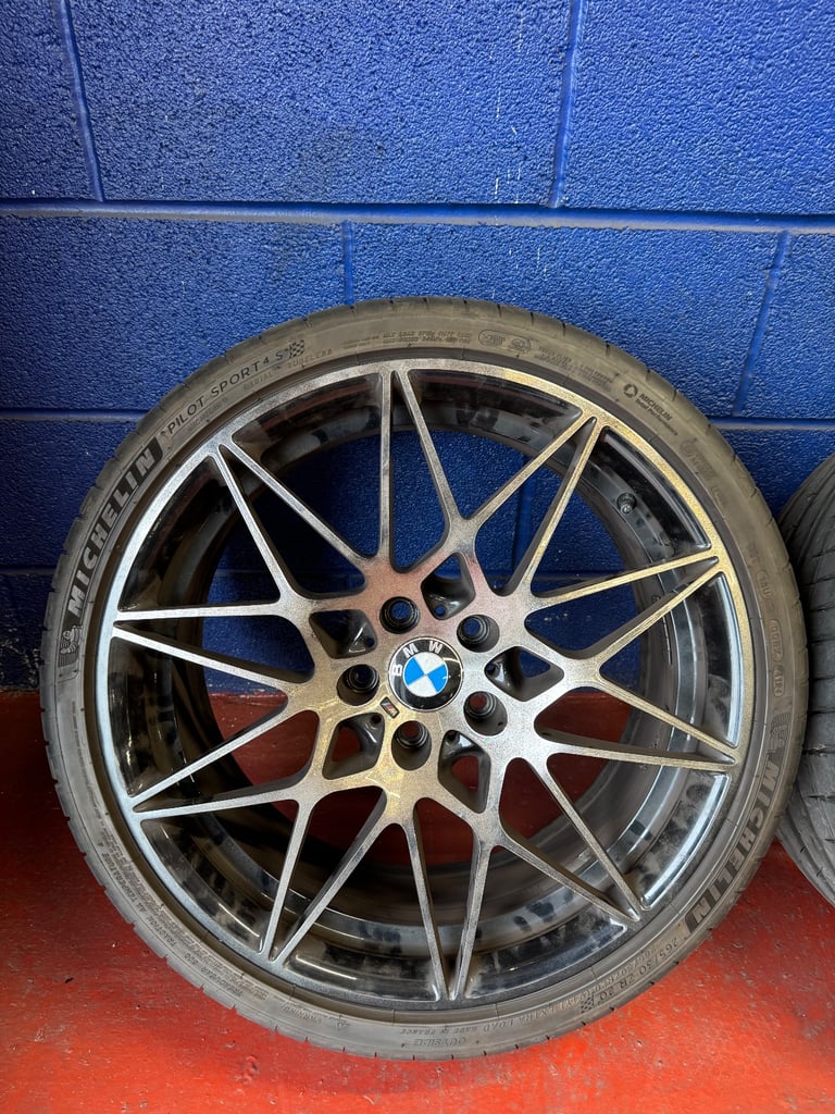 GENUINE BMW 20” 666M ALLOY WHEELS & TYRES M3/M4 F80 F82 F83 COMP