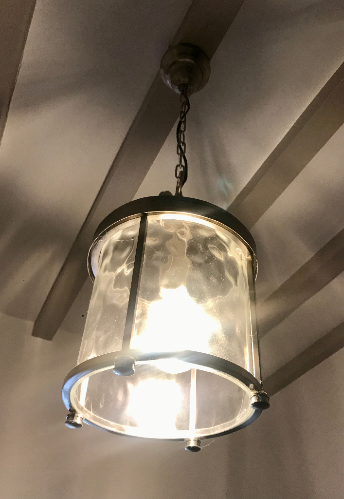 Stylish ribbed Pendant Ceiling Light, John Lewis, RRP £199
